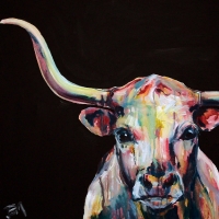 McCoy the Longhorn 30x30- SOLD
